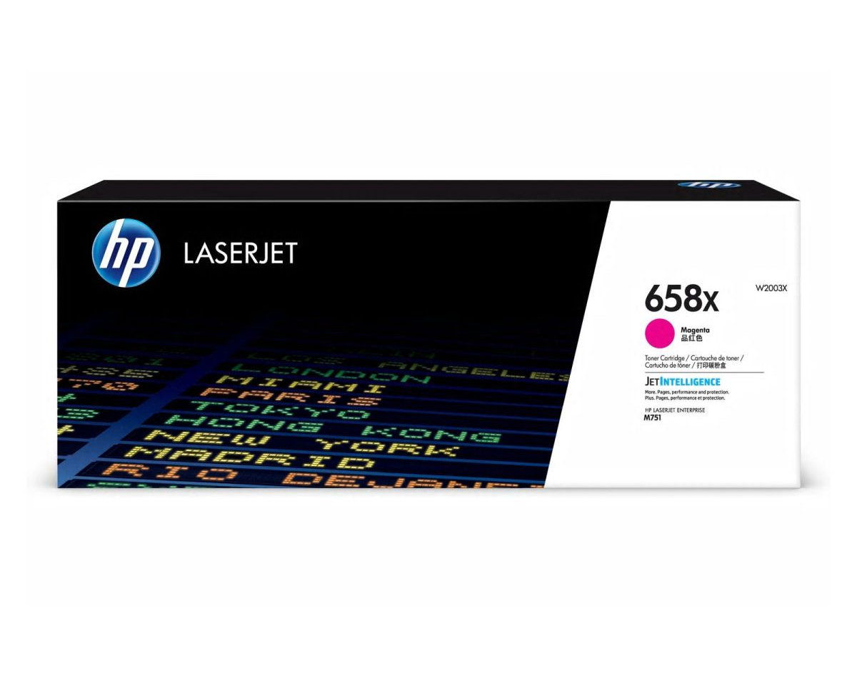 HP Purpurová originálna tonerová kazeta HP 658X
