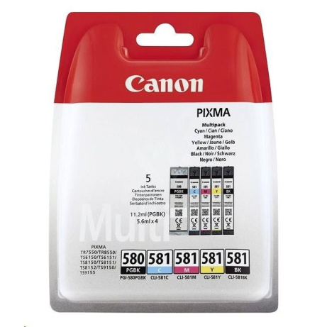 Canon PGI-580/ CLI-581 PGBK/ C/ M/ Y/ BK MULTI