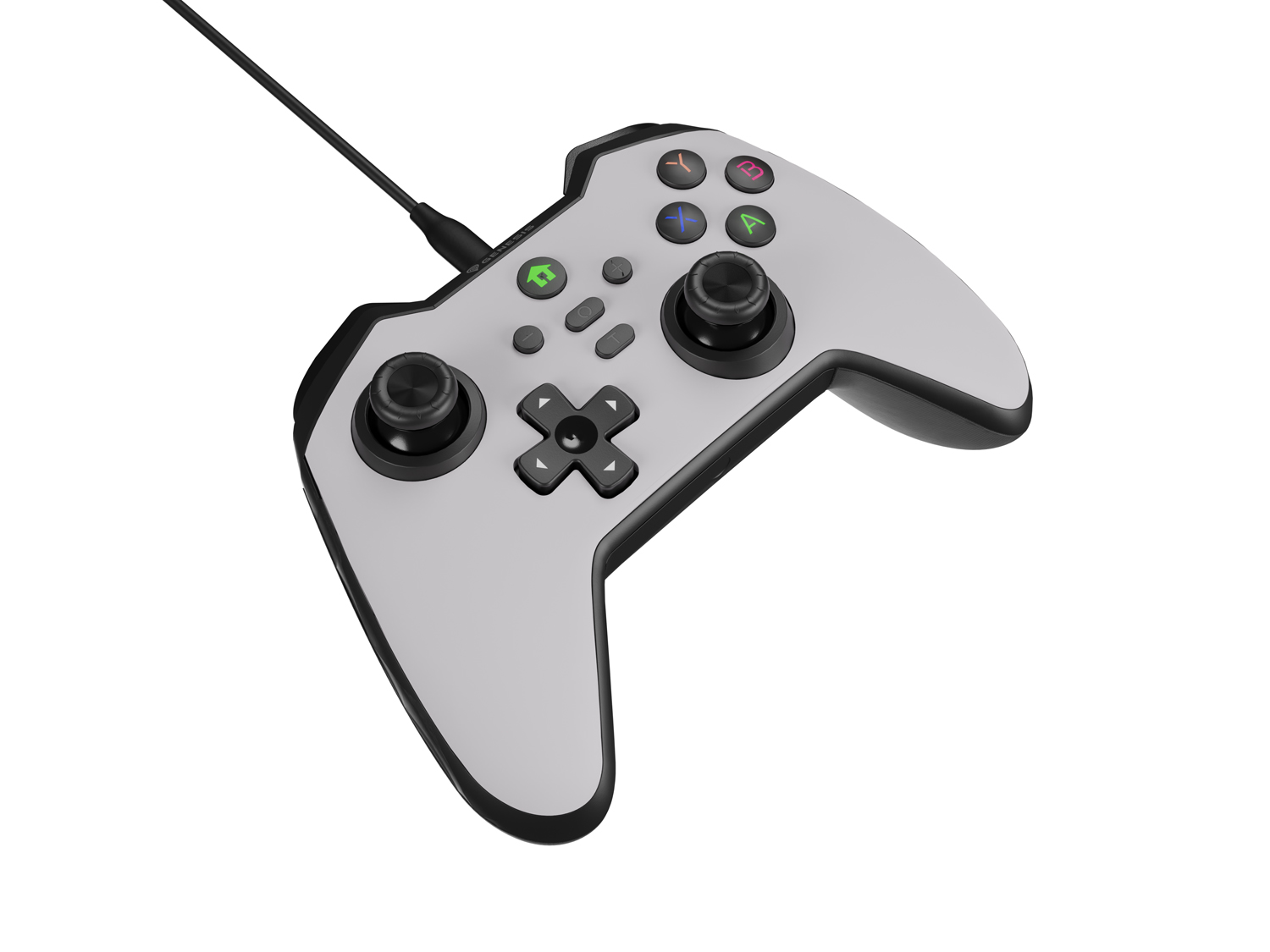 Drôtový gamepad Genesis MANGAN 300, pre PC/ Switch/ Mobil, biely 