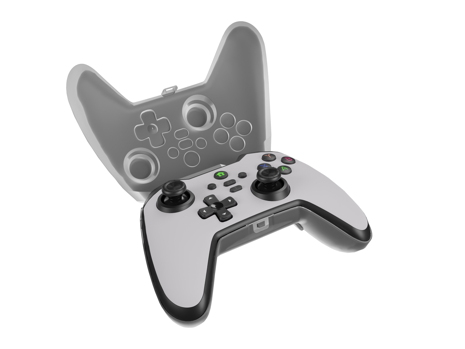Drôtový gamepad Genesis MANGAN 300, pre PC/ Switch/ Mobil, biely 