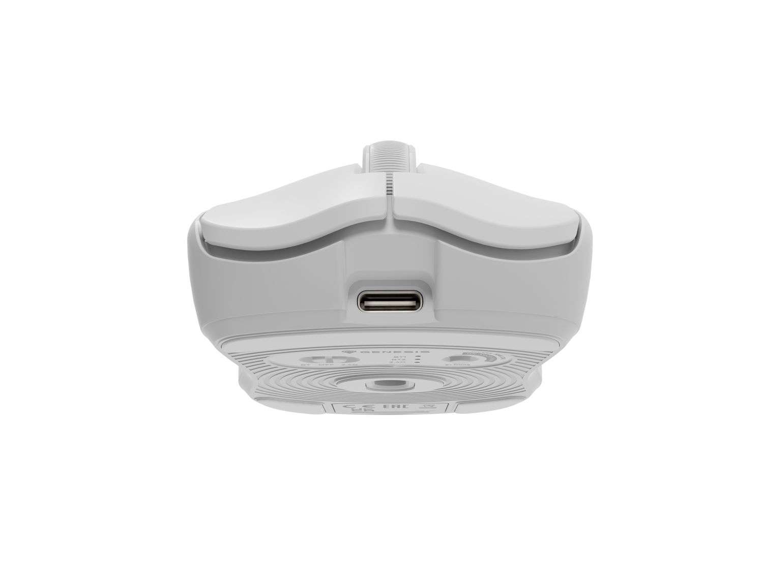 Genesis herná myš ZIRCON 500 G2/ Herná/ Optická/ 10 000 DPI/ USB+BT/ Biela 