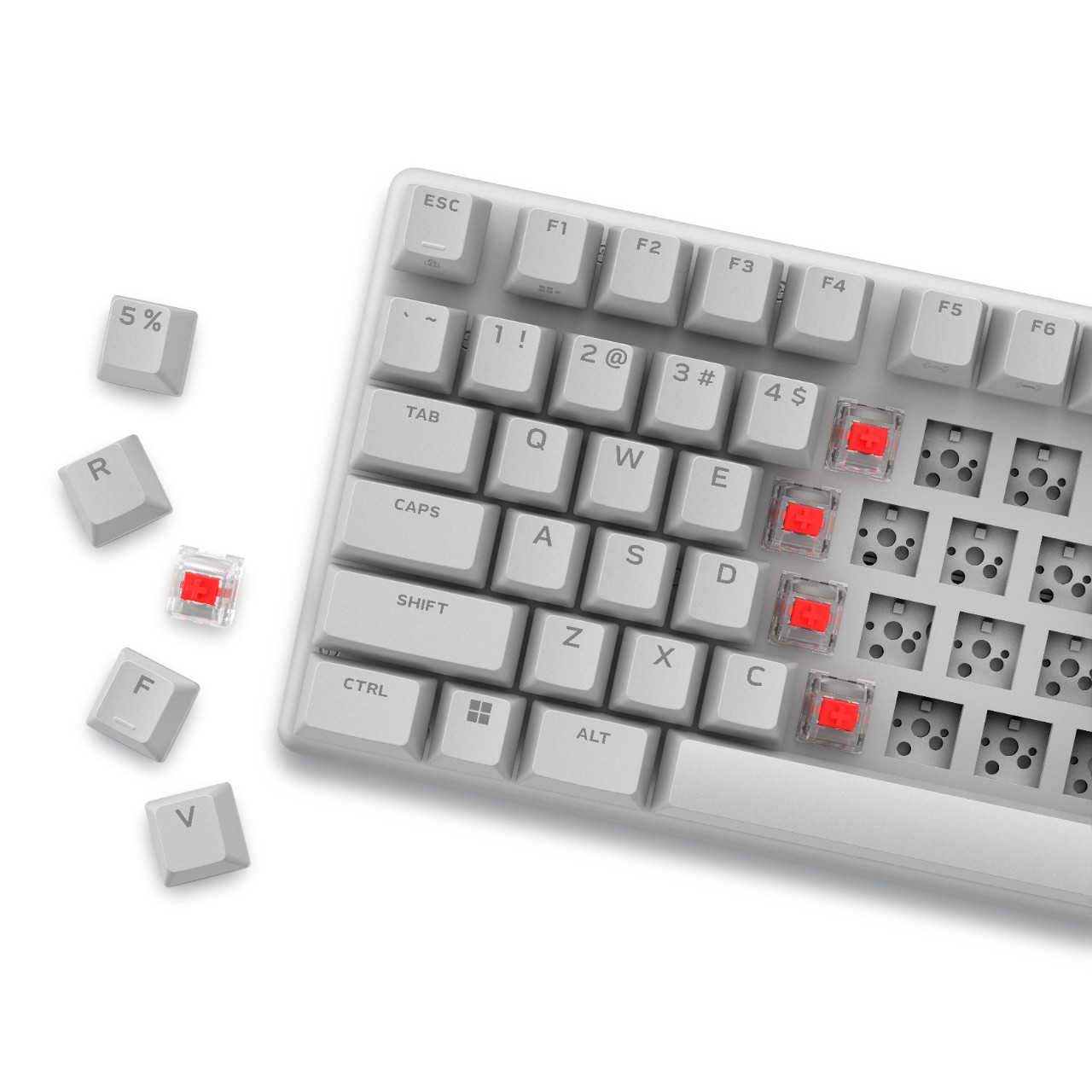 Alienware/ Bezdrôtová USB + Bluetooth/ IE layout/ Biela 