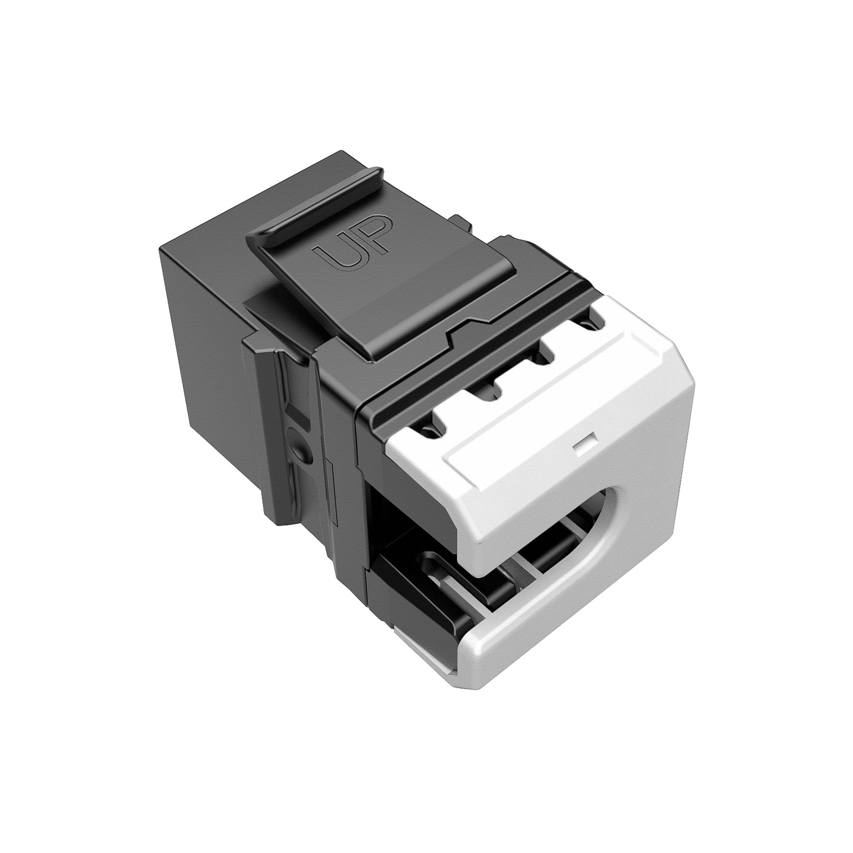 MULTIPACK 24 ks - rýchlozarezávací keystone Solarix CAT6 UTP SXKJ-6-UTP-BK-NA Comp. Level a 4PPoE 