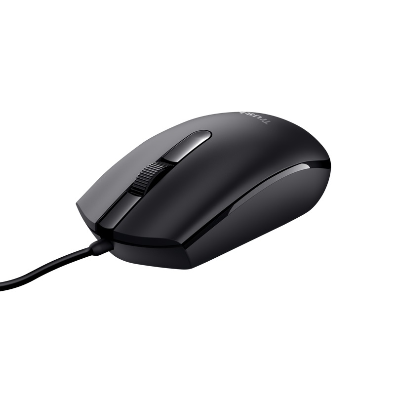 Trust TM-101/ Kancelárska/ Optická/ 1 200 DPI/ Drôtová USB/ Čierna 