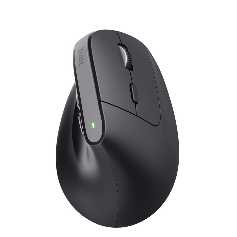 Trust Bayo+/ Vertikálna/ Optická/ Pre pravákov/ 2 400 DPI/ USB+BT/ Čierna