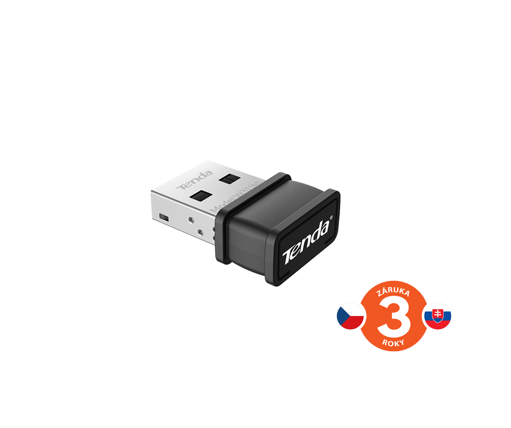 Tenda W311MIv6 AX300 WiFi 6 USB Nano adaptér, 286 Mb/ s, 802.11ax/ b/ g/ n, Soft AP, Win 7/ 10/ 11, Linux