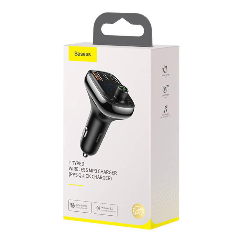 Baseus Bluetooth FM Transmiter S13 T-shaped čierny 