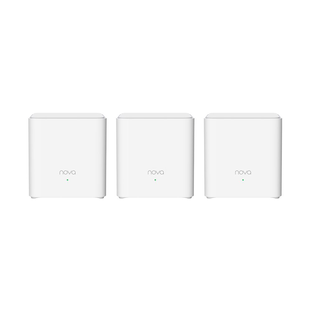 Tenda Nova EX3 (3-pack) WiFi6 AX1500 Mesh Gigabit systém, 6xGLAN/ GWAN, WPA3, VPN, SMART CZ aplikácie 
