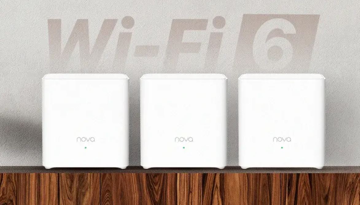 Tenda Nova EX3 (3-pack) WiFi6 AX1500 Mesh Gigabit systém, 6xGLAN/ GWAN, WPA3, VPN, SMART CZ aplikácie 
