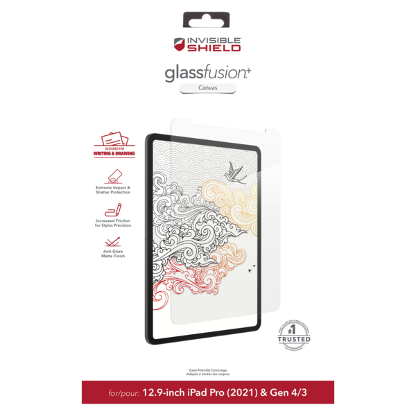 ZAGG Invisible Shield Fusion + Canvas hybridné sklo iPad Pro 12.9 CF