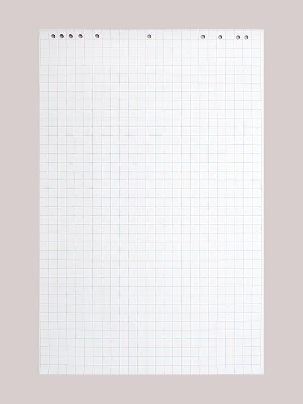 Blok AVELI pre flipchart, 25 listov, štvorčekový 