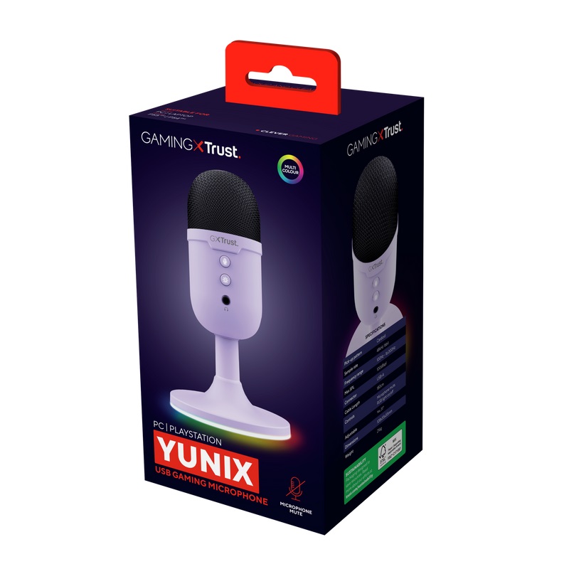 TRUST GXT234P YUNIX USB MICROPHONE PURPLE 