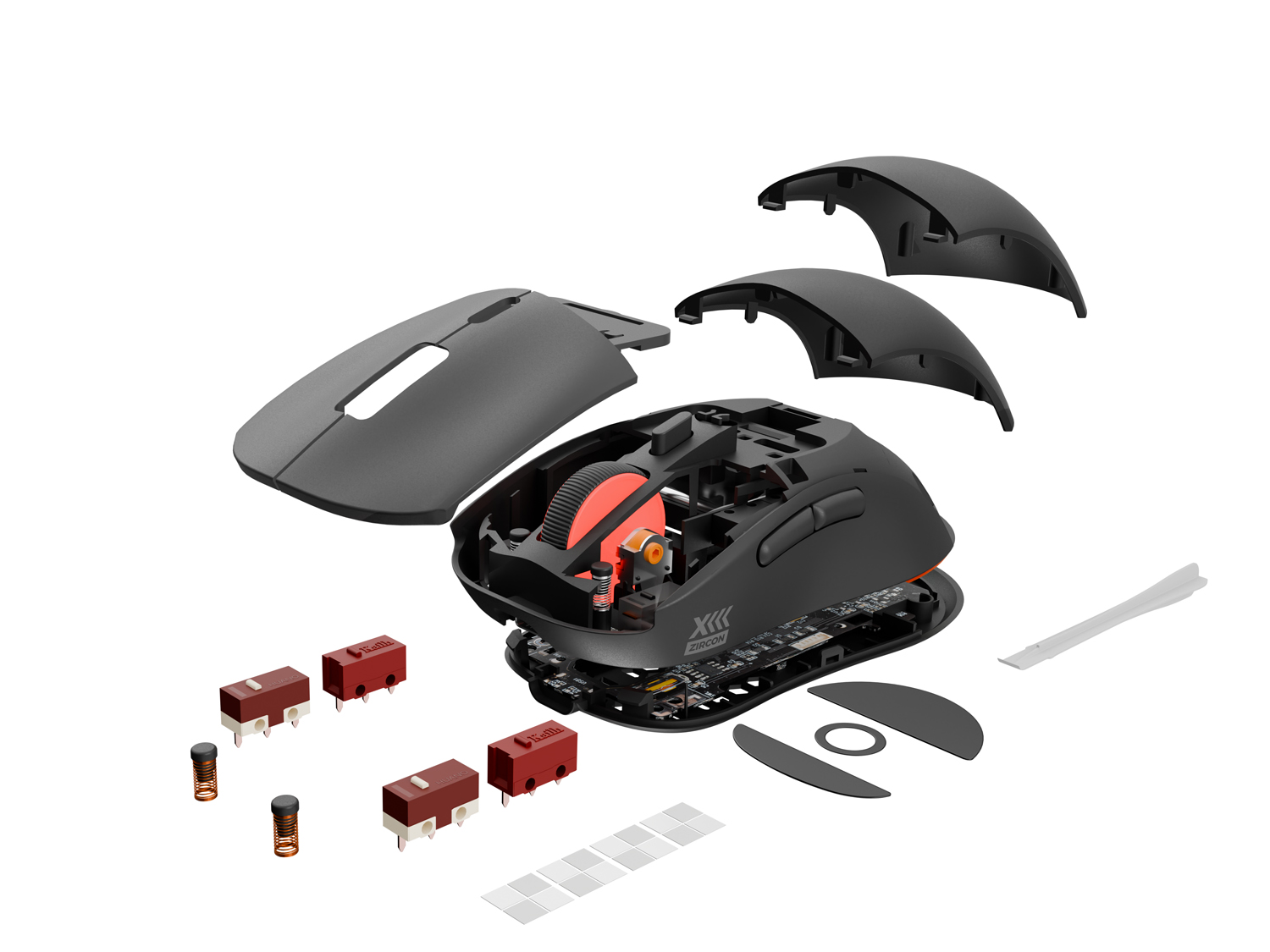 Genesis herná bezdrôtová myš ZIRCON XIII/ Herná/ Optická/ 26 000 DPI/ Bezdrôtové USB/ Čierna 