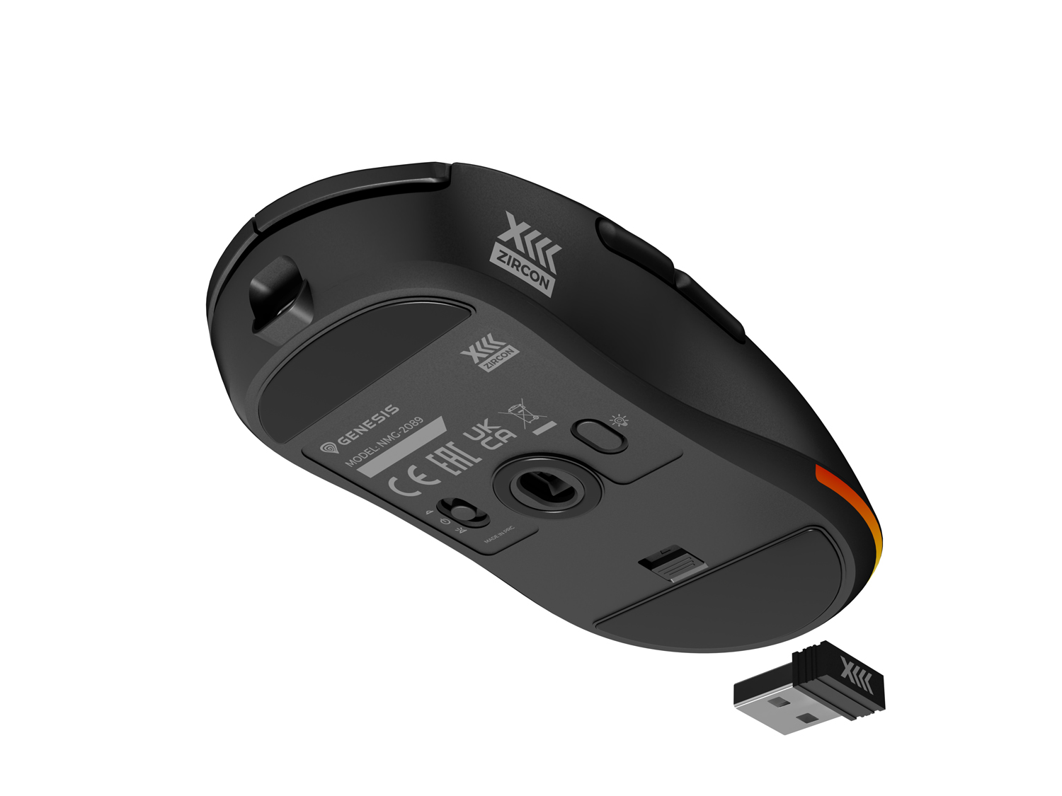 Genesis herná bezdrôtová myš ZIRCON XIII/ Herná/ Optická/ 26 000 DPI/ Bezdrôtové USB/ Čierna 