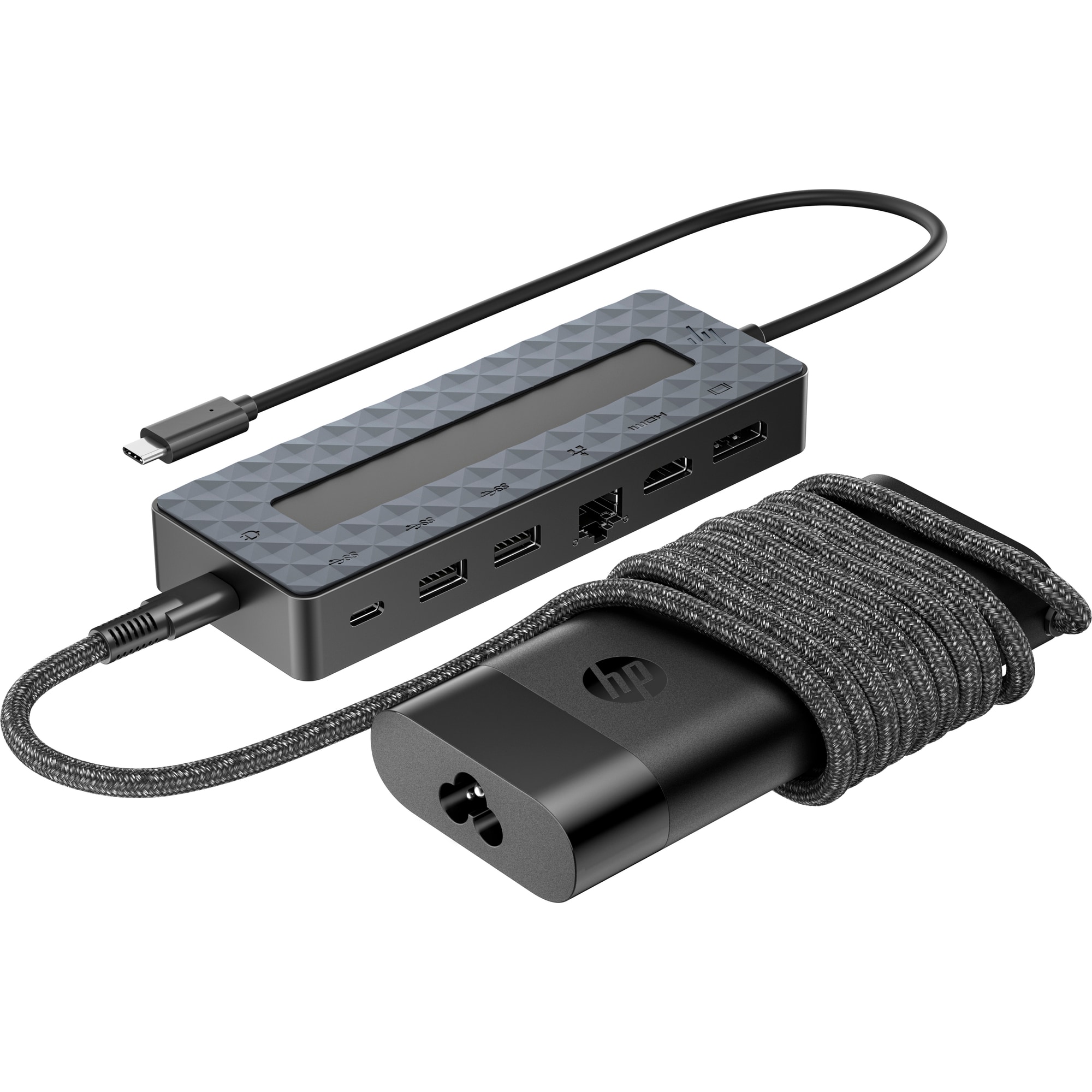 HP Univ. USB-C Hub and Laptop Charger Combo-EURO 
