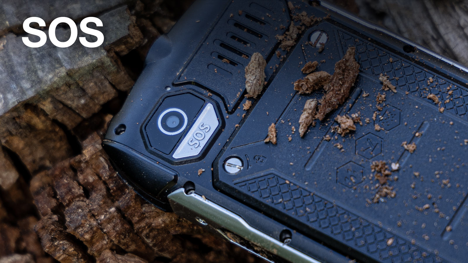 EVOLVEO StrongPhone H1, IP68 odolný Dual SIM telefón, 2, 8" LCD, 5000mAh, Powerbanka, čierno-strieborný 