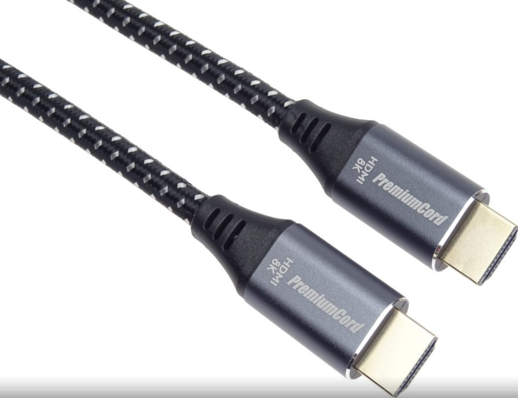 PremiumCord ULTRA HDMI 2.1 High Speed + Ethernet kábel 8K @ 60Hz, pozlátené 10m