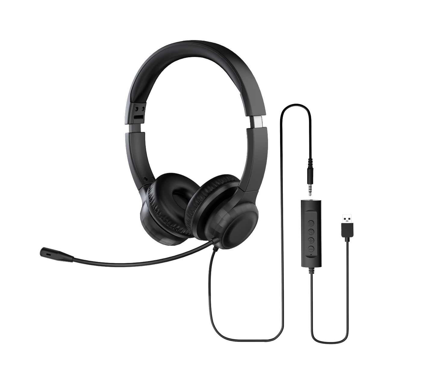 Acer Office Headset AHW154/ Stereo/ Jack/ Drôt/ Čierna