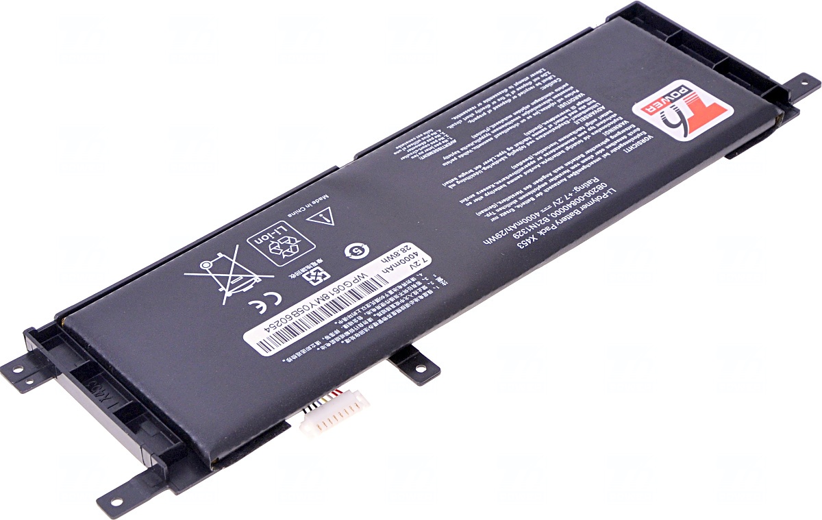 Batéria T6 Power pre Asus X553MA, F453MA, F553MA, A453MA, A553MA, 4000mAh, 30Wh, 2cell, Li-pol 