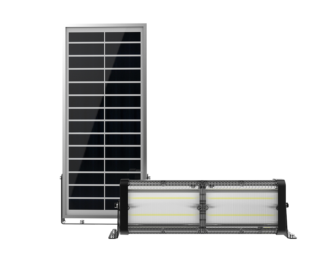 Vonkajšie solárne LED svetlo Viking SR40/ 5000 lm/ IP65/ 4 režimy/ studená biela 