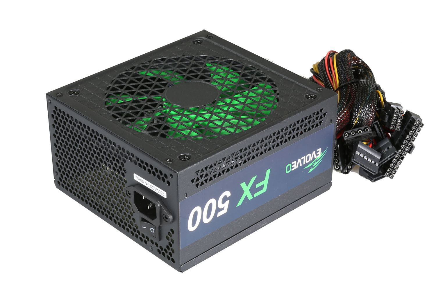 EVOLVEO FX 500, zdroj 500W ATX, 14cm, 80+, White, 3YRW 