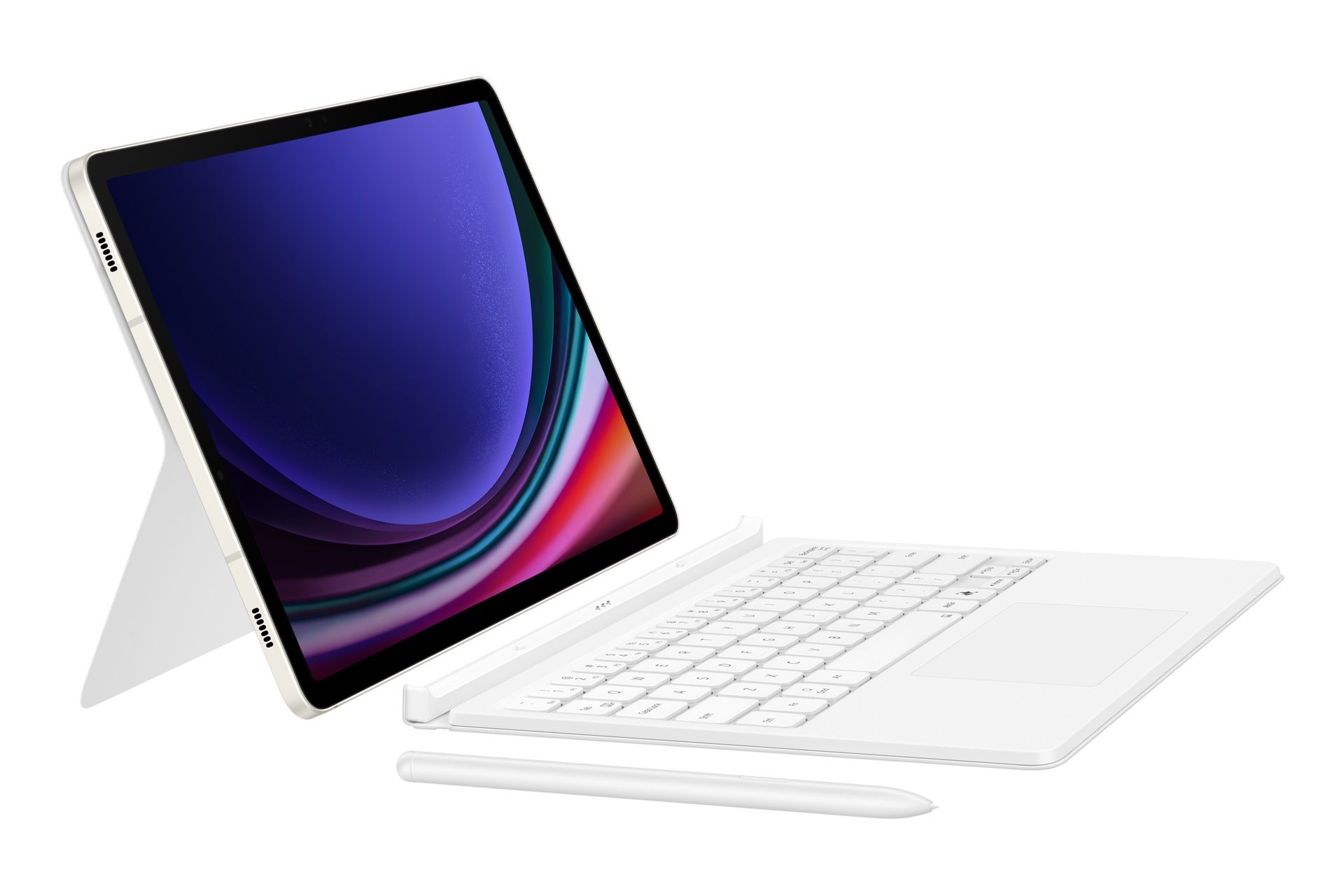 Samsung Ochranný kryt s klávesnicou a touchpadom pre Tab S9/ S9 FE/ S10 FE White 
