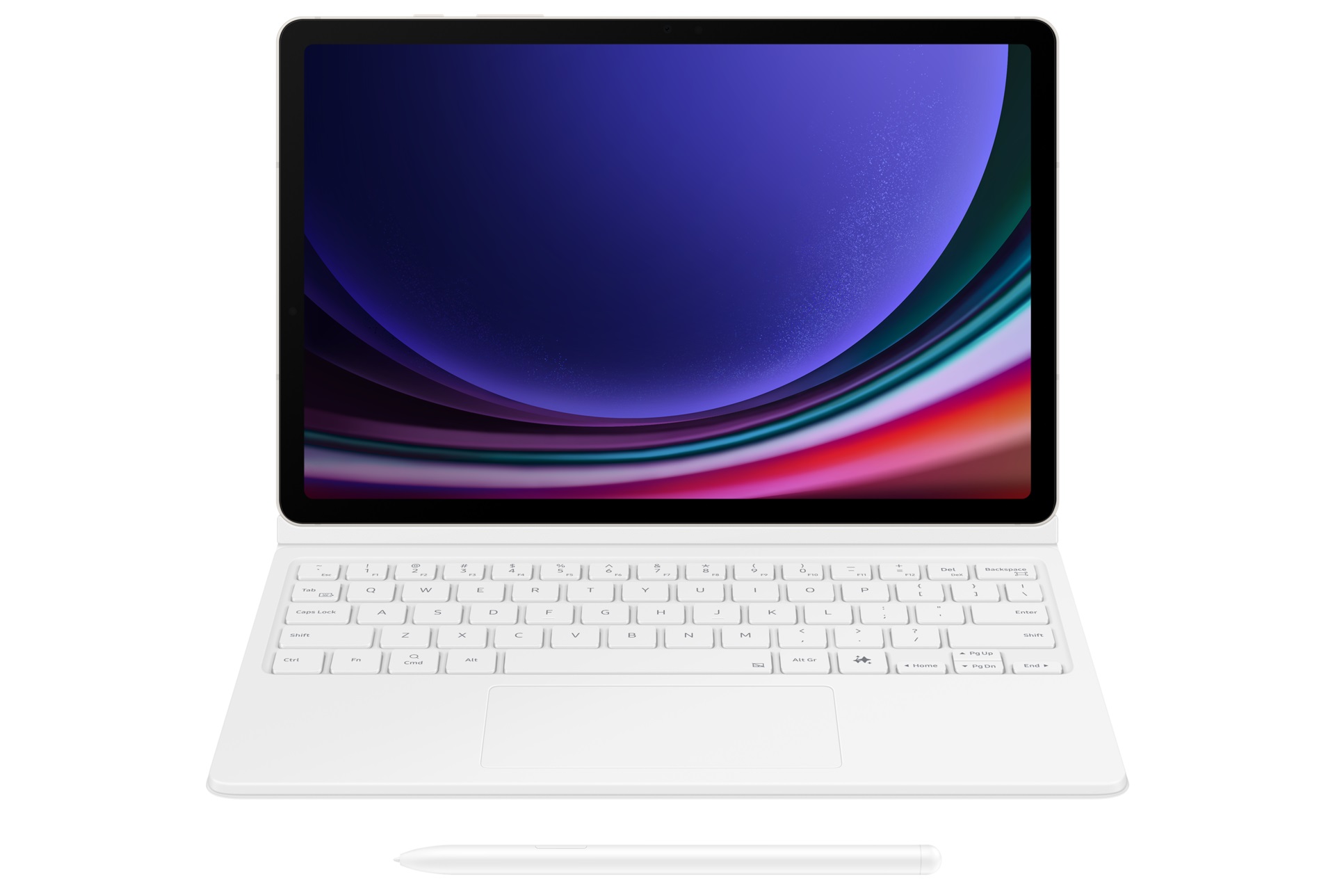 Samsung Ochranný kryt s klávesnicou a touchpadom pre Tab S9/ S9 FE/ S10 FE White 