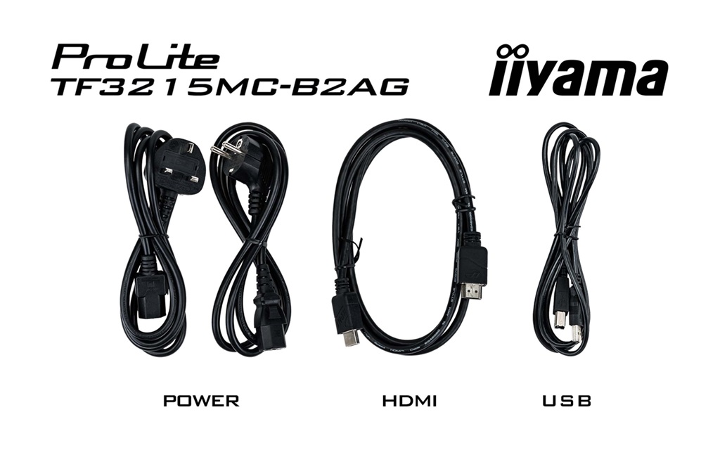 32" iiyama TF3215MC-B2: FHD, 30P, VGA, HDMI, 24/ 7 