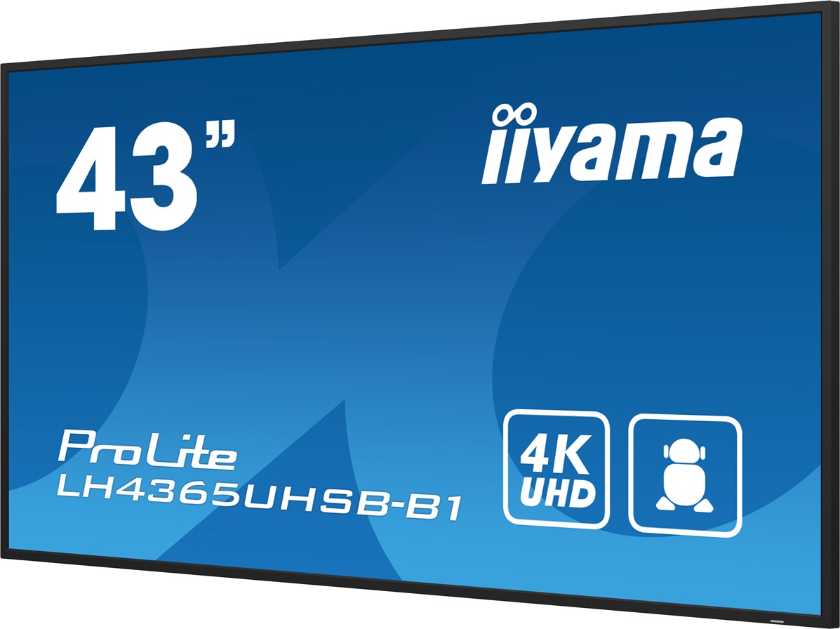43" iiyama LH4365UHSB-B1: IPS, 4K UHD, Android, 24/ 7 