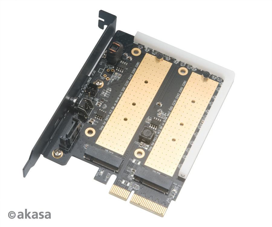 AKASA adaptér M.2 do PCIex s chladičom RGB 