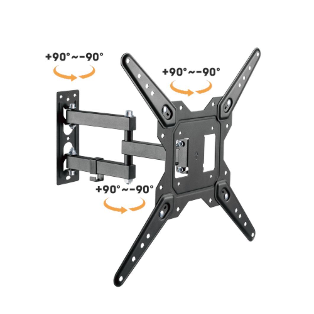 Výsuvný držiak Brateck LPA68-443 pre TV 23"-55" 30kg polohovateľný nástenný 