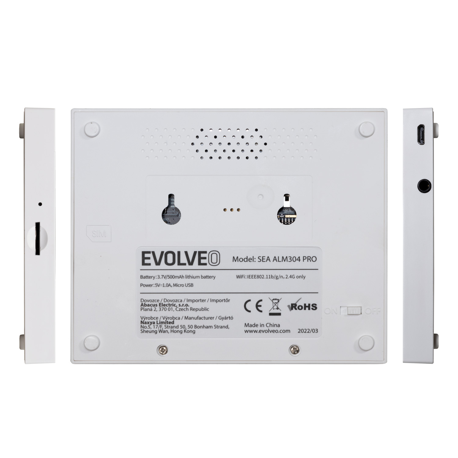 EVOLVEO Alarmex Pro, šikovný bezdrôtový Wi-Fi/ GSM alarm 