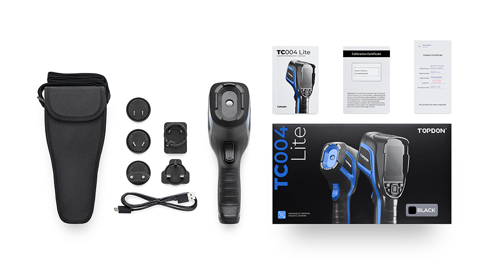 TOPDON termálna infra kamera TC004Lite/ 2, 8" displej/ 160x120/ IP54/ zoom 4x/ USB-C/  