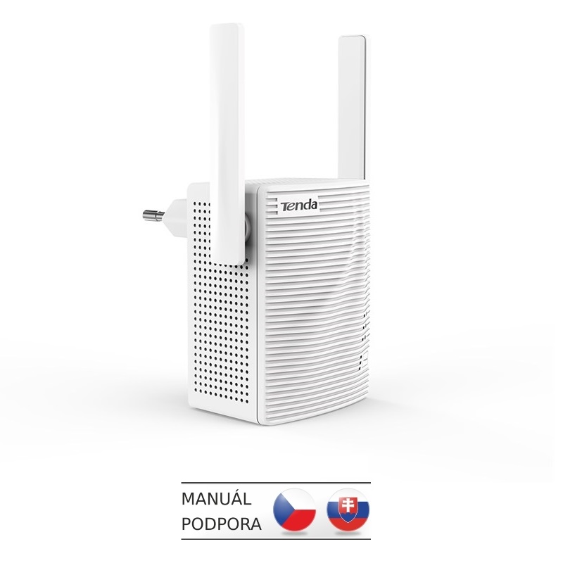 Tenda A18 - WiFi Range Extender AC1200 Dual Band, opakovač 1200 Mb/ s, 1x LAN 100 Mb/ s, WPS, 2x 2dBi 