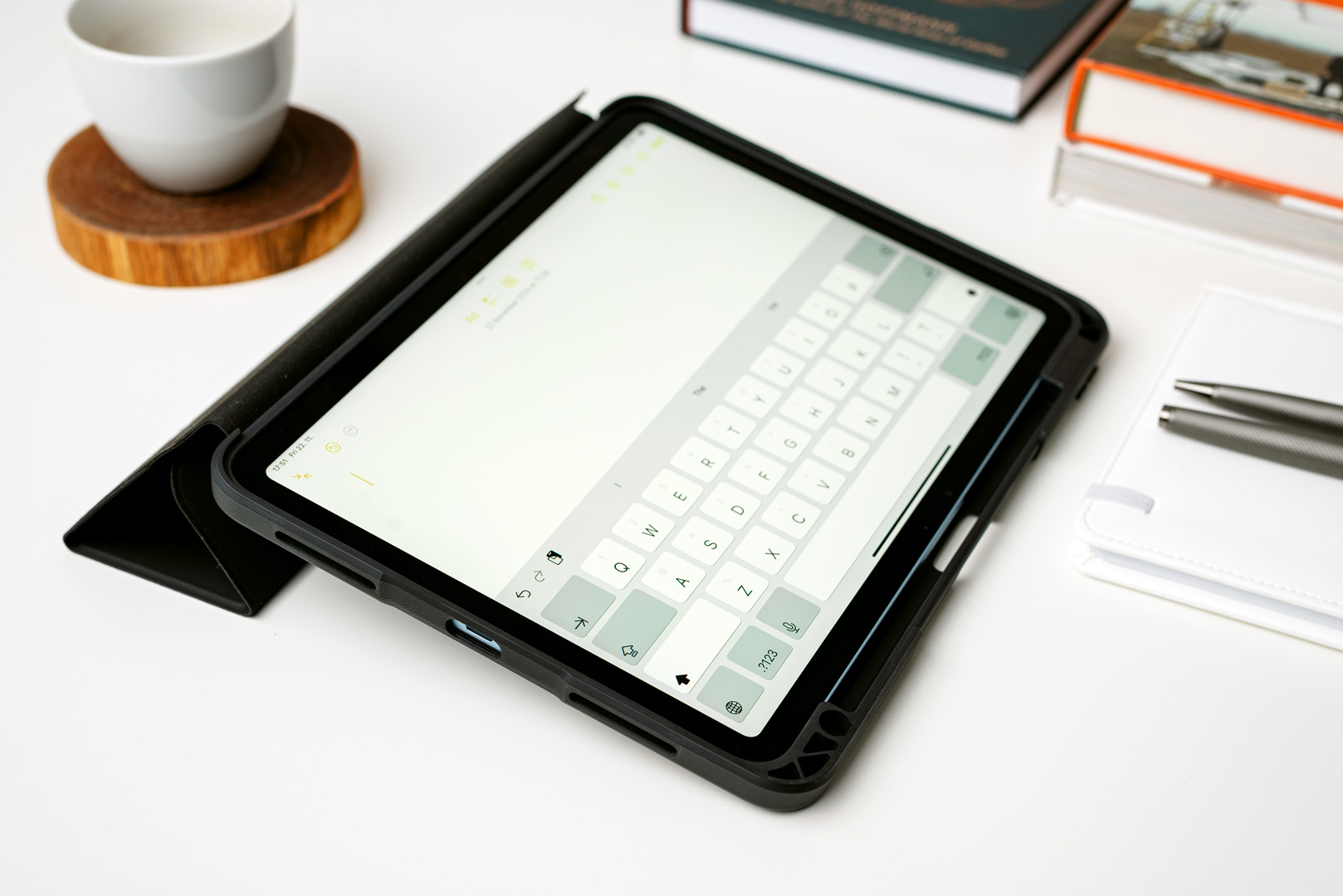 ER POWER kryt Rugged Flip pre Apple iPad Air 11 (2025/ 2024) čierny 