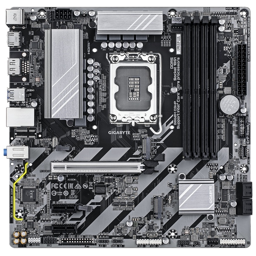 GIGABYTE B860M D3HP/ LGA 1851/ mATX 
