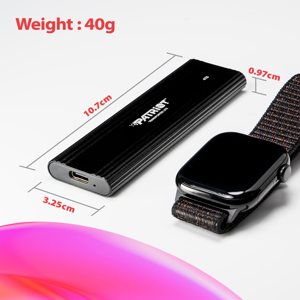 Patriot TRANSPORTER Lite/ 4TB/ SSD/ Externý/ Čierna/ 3R 