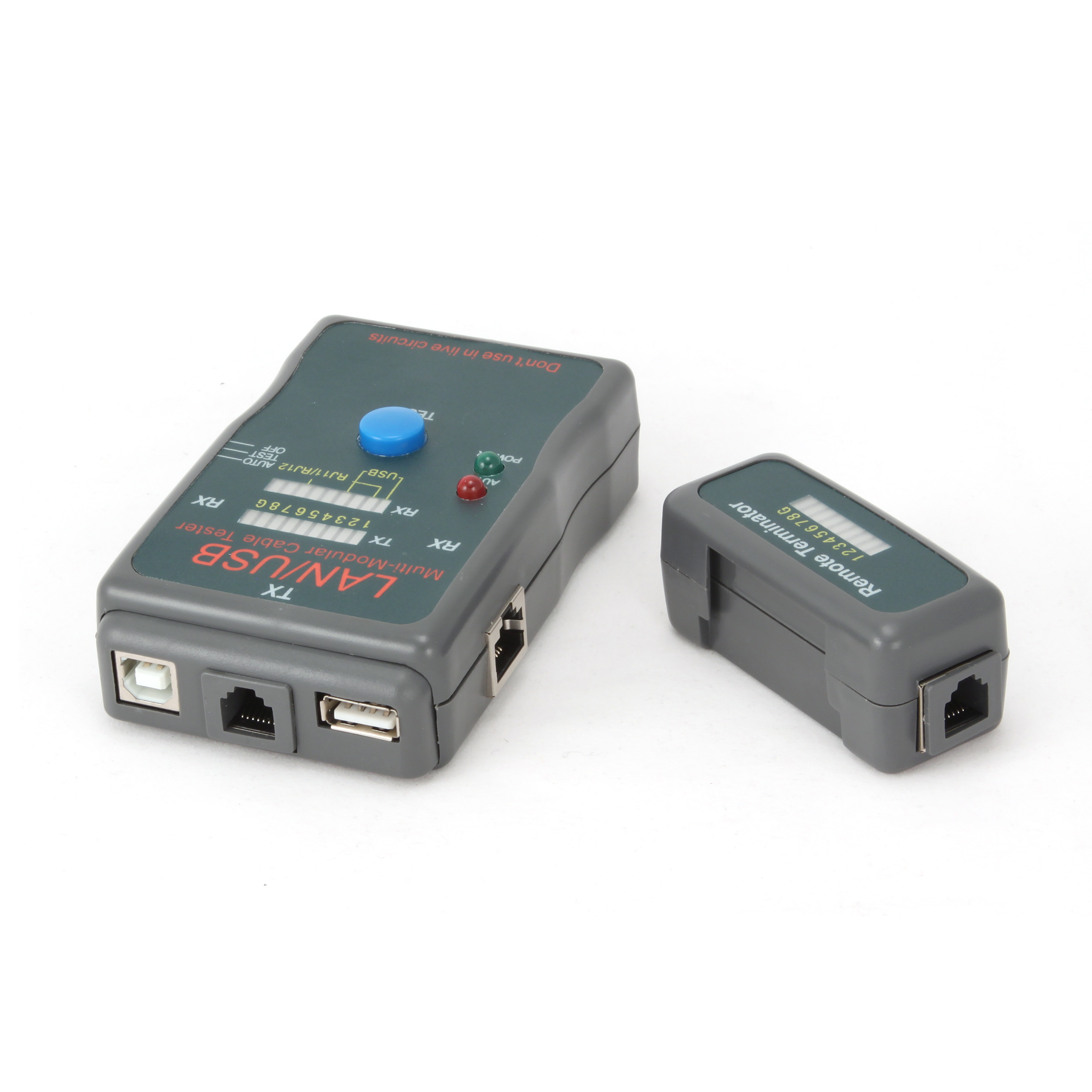 GEMBIRD Eth kábel tester NCT-2 - RJ11-12, USB 