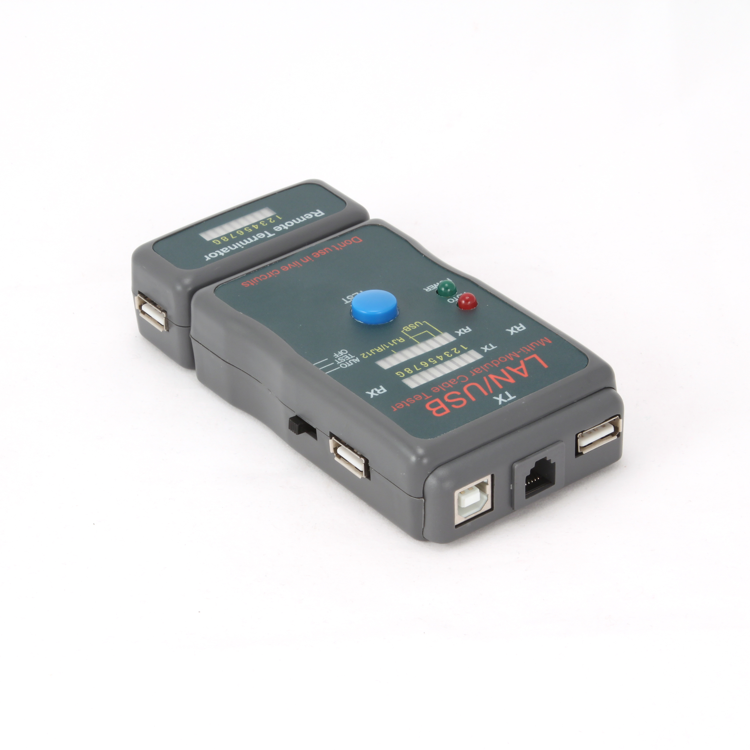 GEMBIRD Eth kábel tester NCT-2 - RJ11-12, USB 