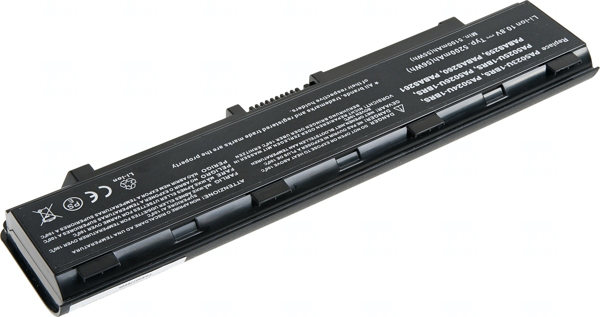 Batéria T6 Power pre Toshiba Satellite C50, C70, C800, C850, L70, L800, P800, 5200mAh, 56Wh, 6cell 