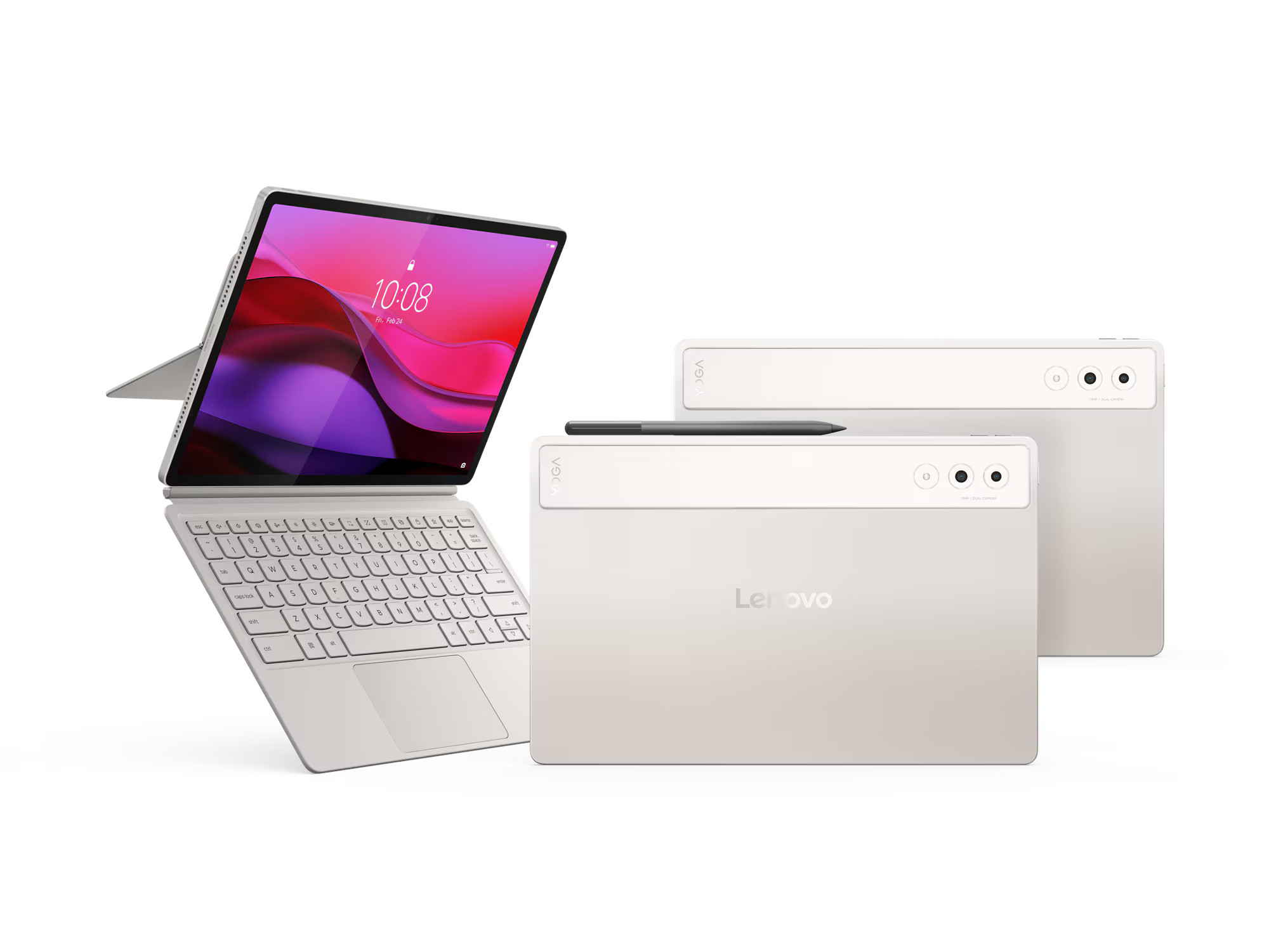 Lenovo Yoga Tab Plus/ ZAEG0157SK + Pen/ 12, 7"/ 2944x1840/ 16GB/ 256GB/ An15/ Seashell 
