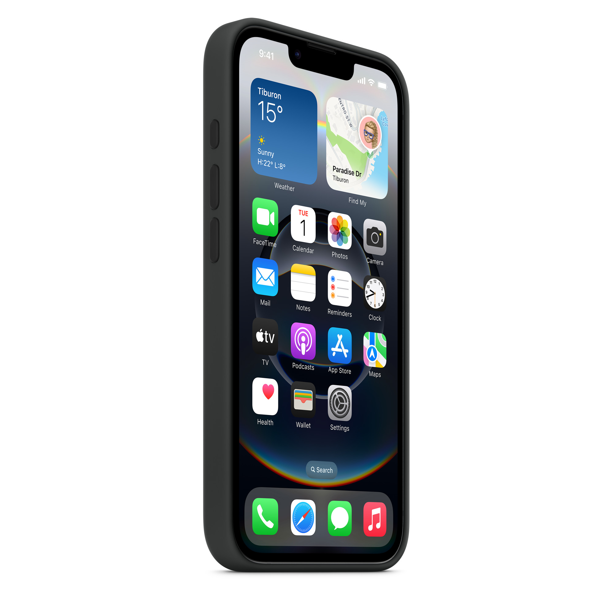 iPhone 16e Silicone Case - Black 