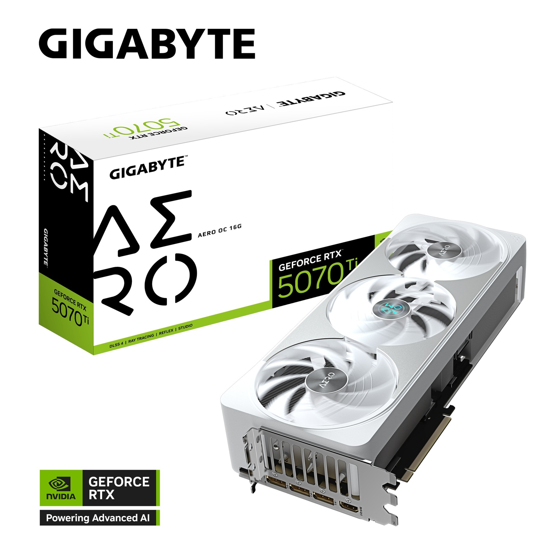 GIGABYTE GeForce RTX 5070 Ti AERO/ OC/ 16GB/ GDDR7 