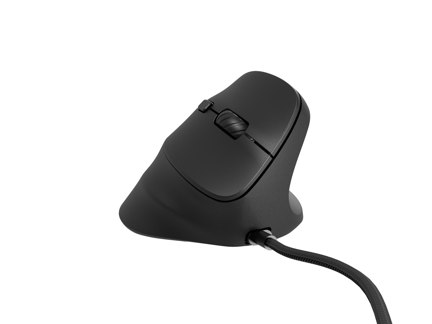 Vertikálna myš Natec CRAKE 2 PRO/ Vertikálna/ Optická/ Pre pravákov/ 12 400 DPI/ Drôtové USB-A/ Čierna 