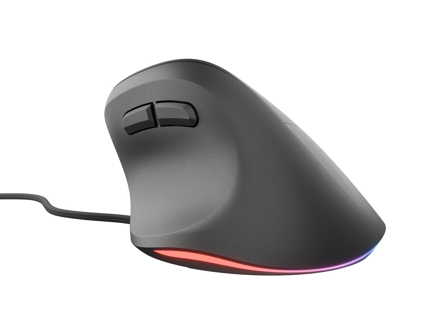 Vertikálna myš Natec CRAKE 2 PRO/ Vertikálna/ Optická/ Pre pravákov/ 12 400 DPI/ Drôtové USB-A/ Čierna 