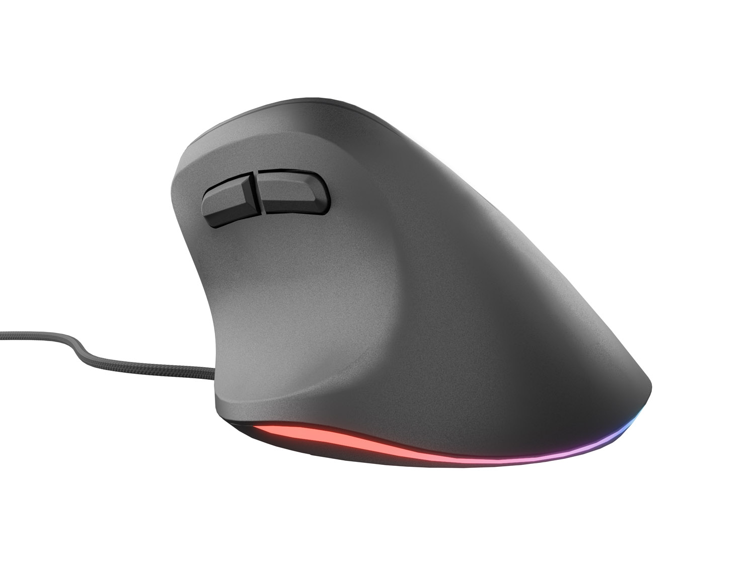 Vertikálna myš Natec CRAKE 2 PRO/ Vertikálna/ Optická/ Pre pravákov/ 12 400 DPI/ Drôtové USB-A/ Čierna 