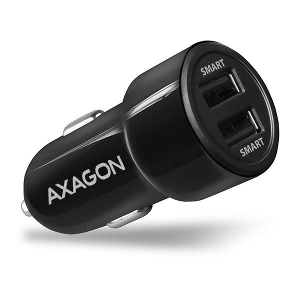 AXAGON PWC-5V5, SMART nabíjačka do auta, 2x port 5V-2.4A + 2.4A, 24W 