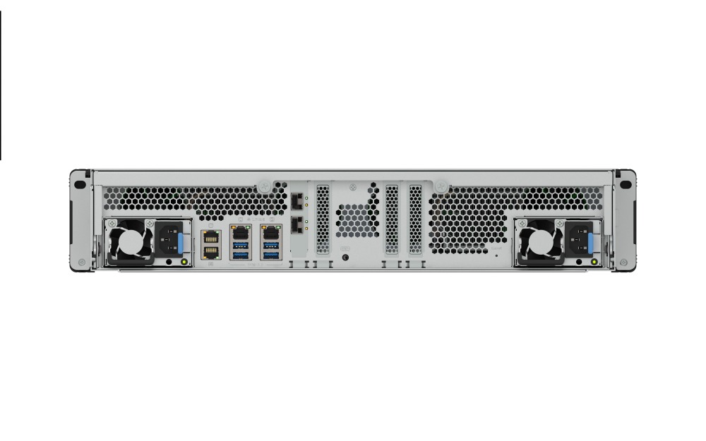 QNAP TDS-h2489FU-R2-4314-128G (2x Xeon, 128GB RAM, 24x 2, 5" U.2/ SATA, 4x PCIe, 4x 2, 5GbE, 2x 25GbE) 