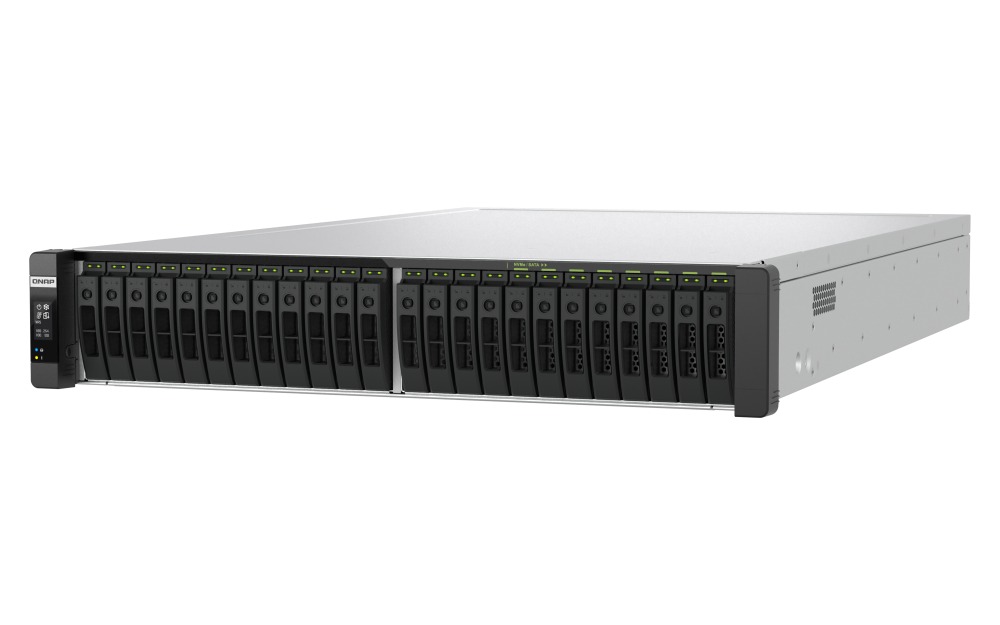 QNAP TDS-h2489FU-R2-4314-128G (2x Xeon, 128GB RAM, 24x 2, 5" U.2/ SATA, 4x PCIe, 4x 2, 5GbE, 2x 25GbE) 