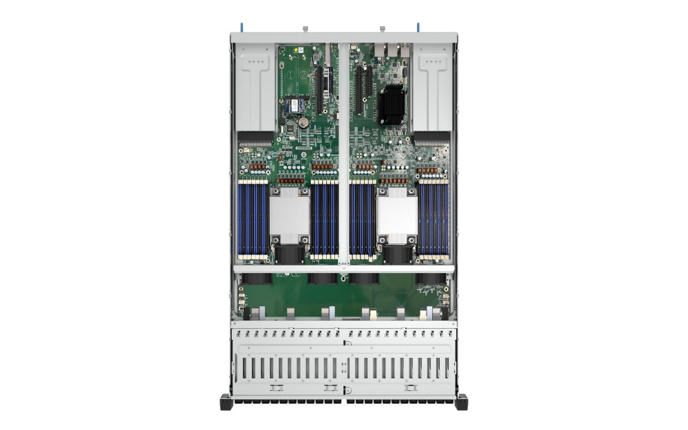 QNAP TDS-h2489FU-R2-4309Y-64G (2x Xeon, 64GB RAM, 24x 2, 5" U.2 SATA, 4x PCIe, 4x 2, 5GbE, 2x 25GbE) 